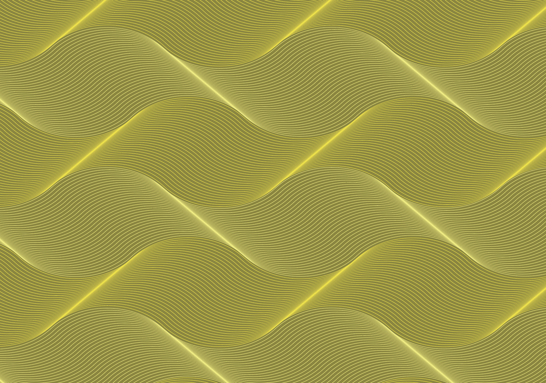 Yellow and green abstract wavy lines pattern.