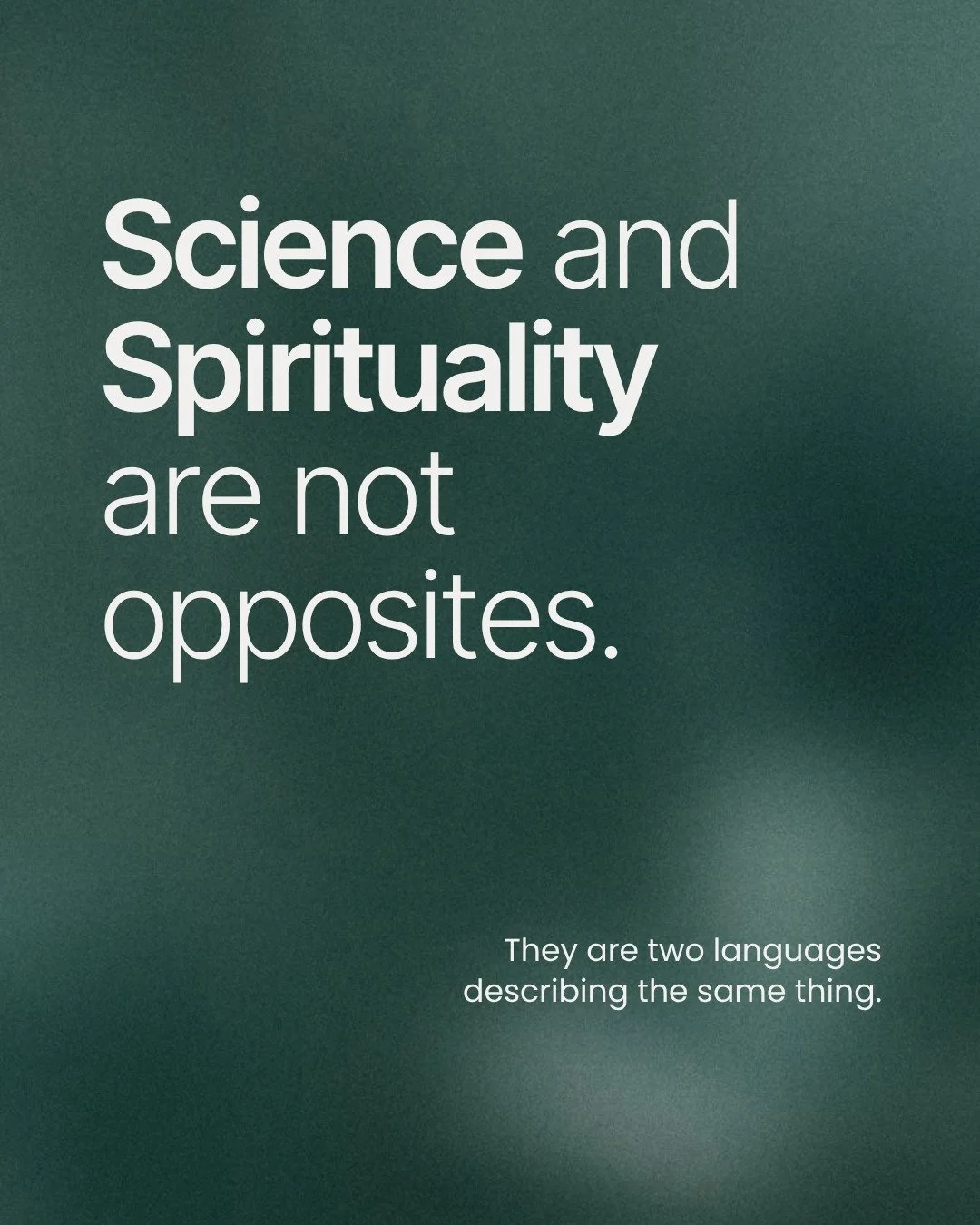 There&rsquo;s this quiet tension in medicine that no one really talks about, but you can feel it everywhere...

We&rsquo;ve somehow been taught that science is the serious one, the one you trust, and everything else is a little less valid, a little t