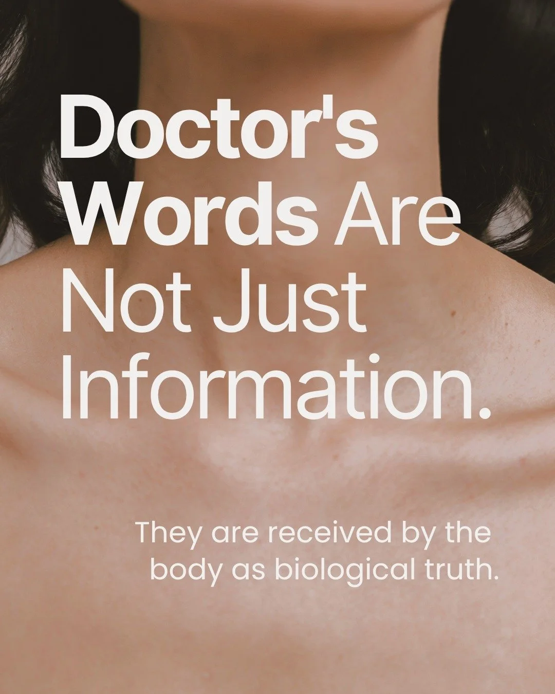 Nobody teaches doctors about the weight of their own words.

Not in medical school or training. Not anywhere in the years it takes to earn the coat and the credentials on the wall.

Yet the words spoken from a doctor to a patient work their way into 