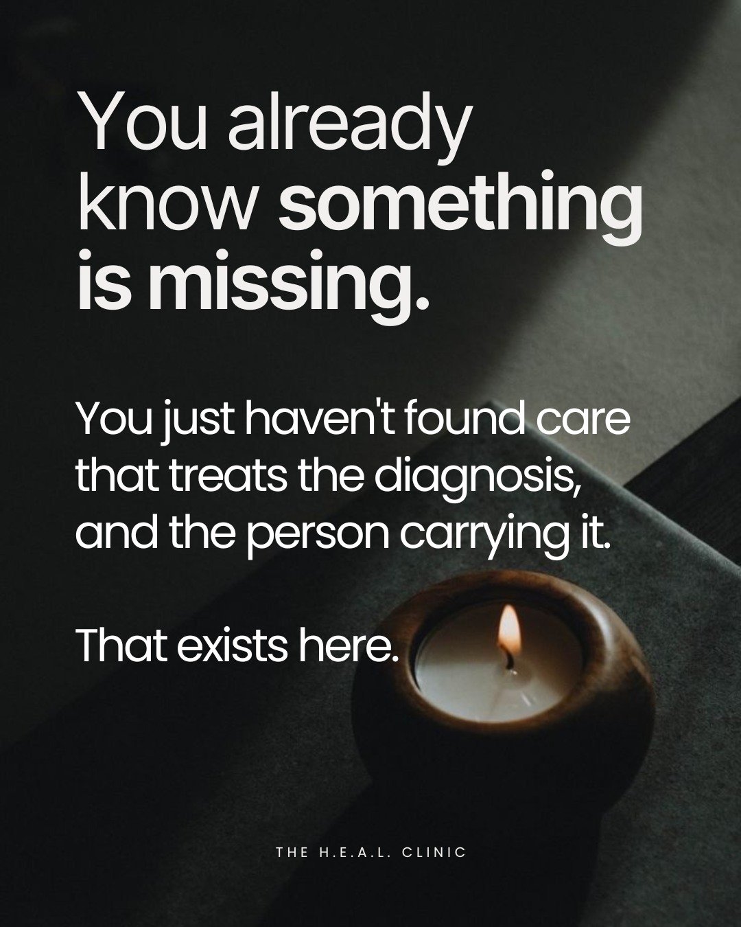 If you have been navigating a diagnosis and quietly feeling like something is still missing, you are not imagining it.

Conventional care does extraordinary things, but it doesn't always have space for the rest of you. The fear sitting underneath the