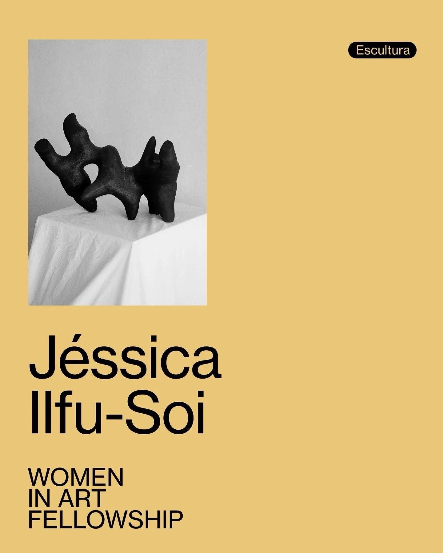 FINALISTAS 1&ordf; EDI&Ccedil;&Atilde;O - J&Eacute;SSICA ILFU-SOI

@jessilfusoi (Luanda, 1994) &eacute; artista multidisciplinar com foco na escultura, residente em Lisboa desde 2000. Autodidata, a sua pr&aacute;tica nasce de um impulso visceral de m