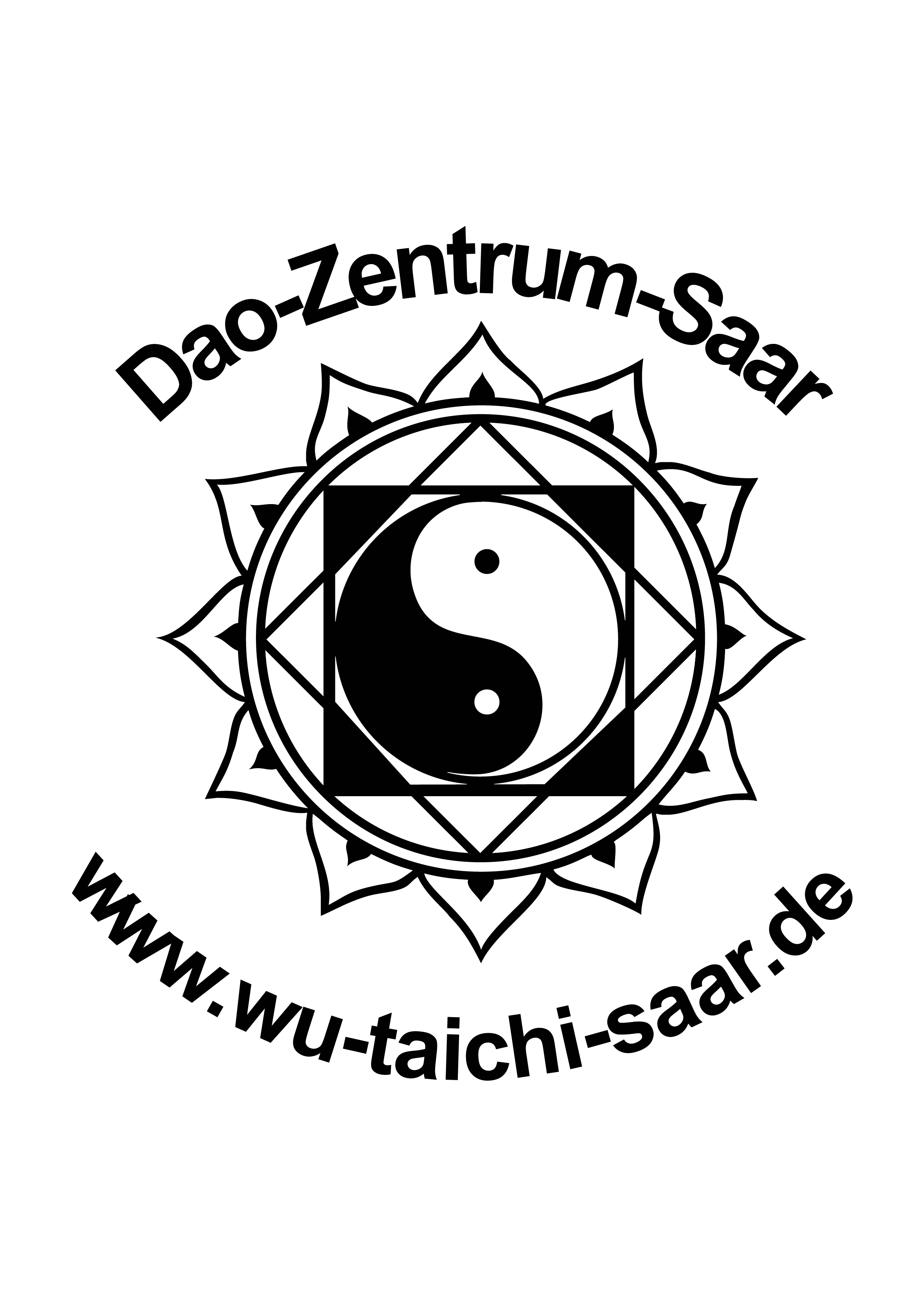 Schwarzes Logo mit der Aufschrift 'Der Zorn des Zentrums' und einem stilisierten Buch als Zentrumselement.