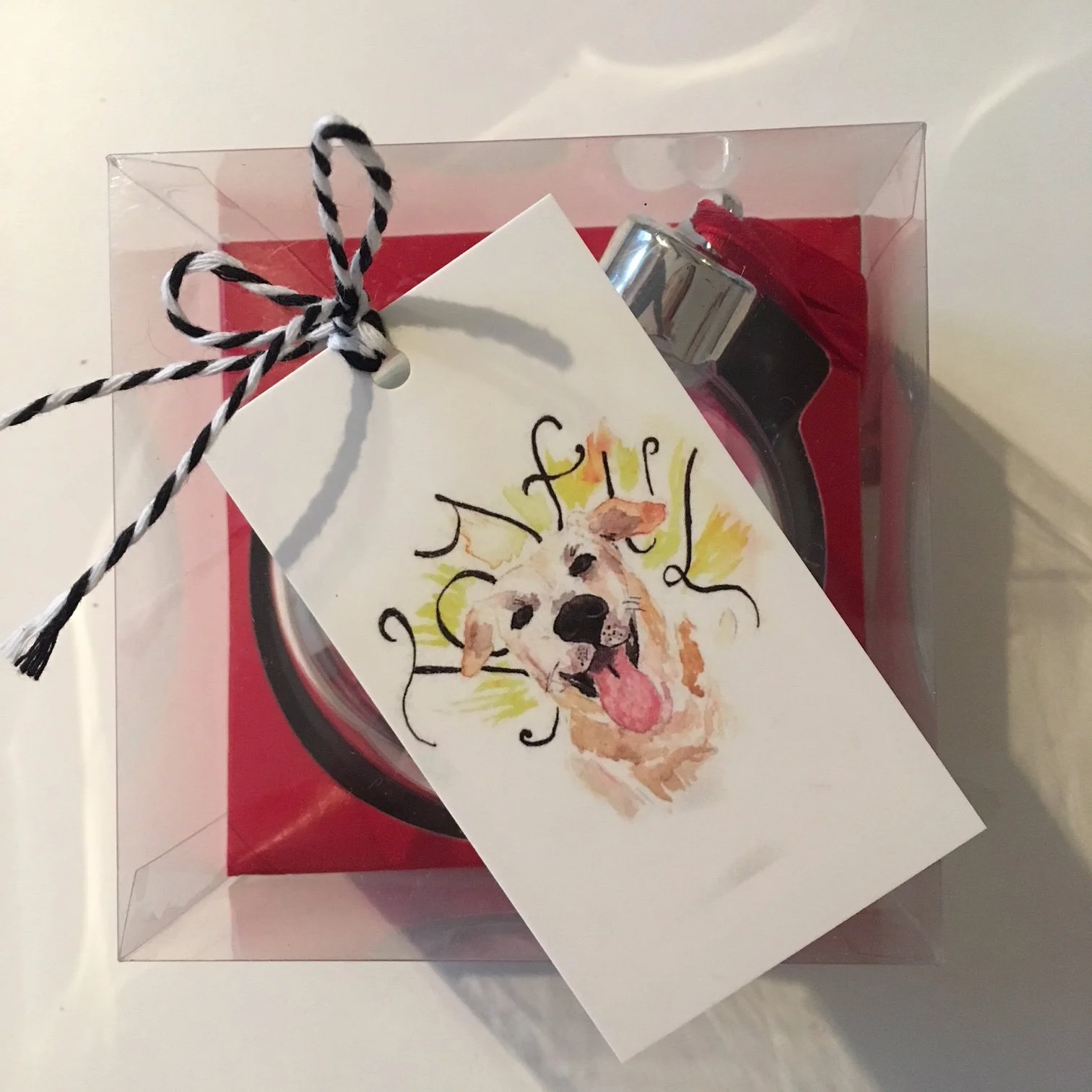 Watercolor Dog Holiday Gift Tags - Set of 6