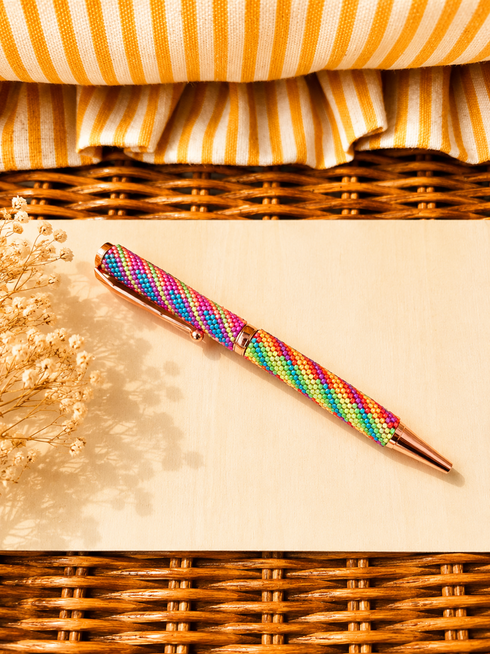 Beaded Pen - Neon Glow