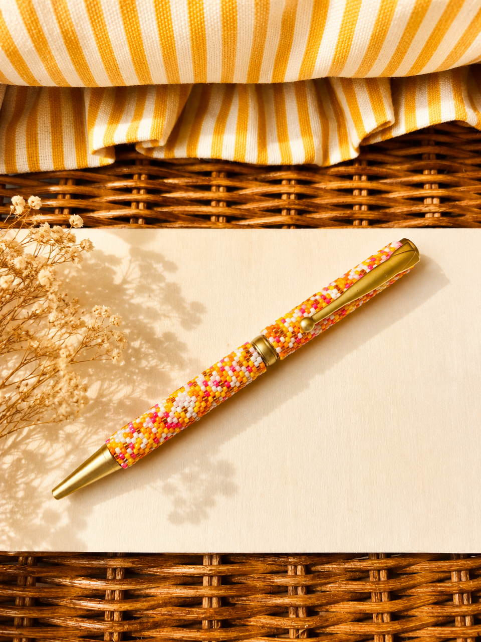 Beaded Pen - Summer Sunsets