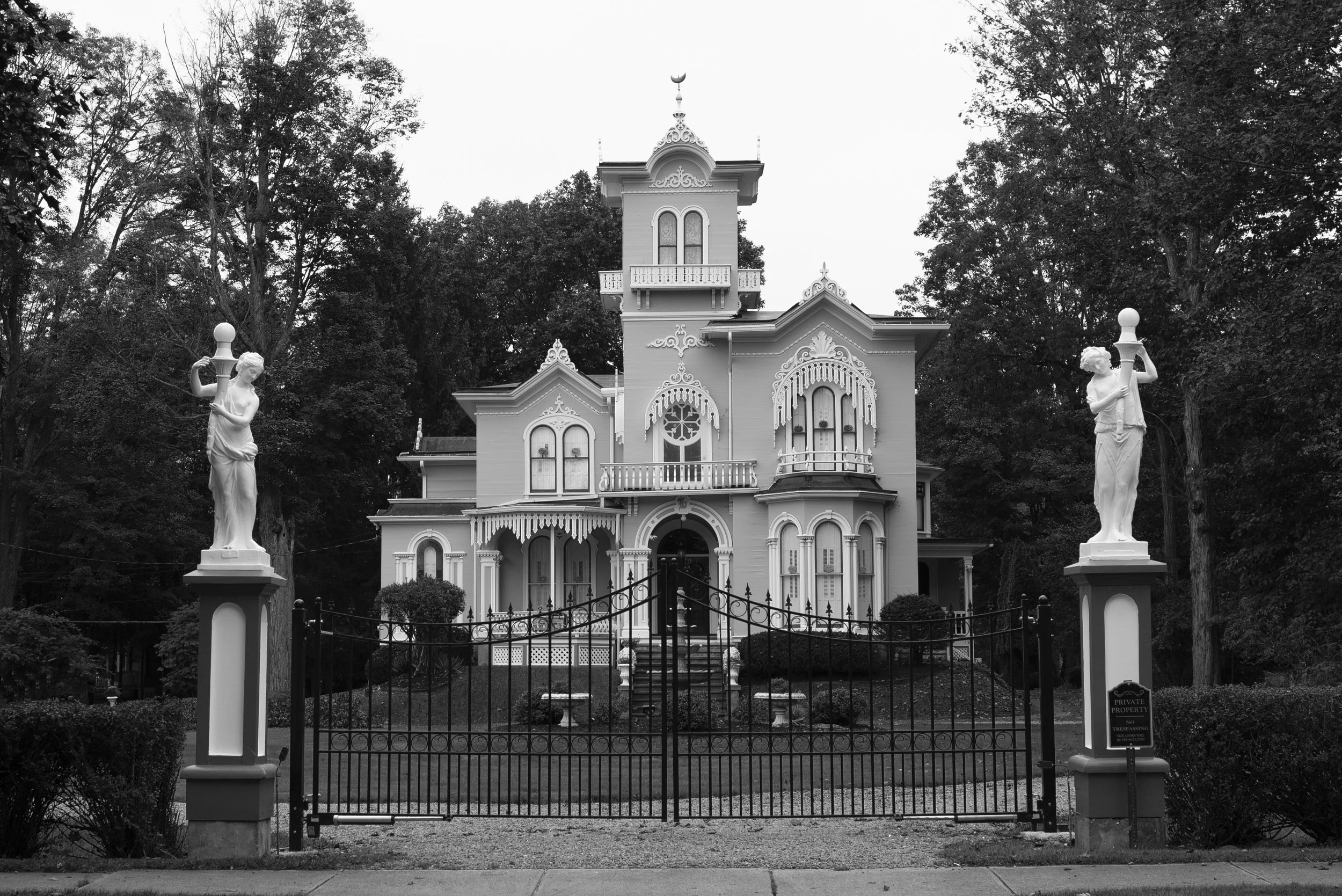 The Pink House B&W