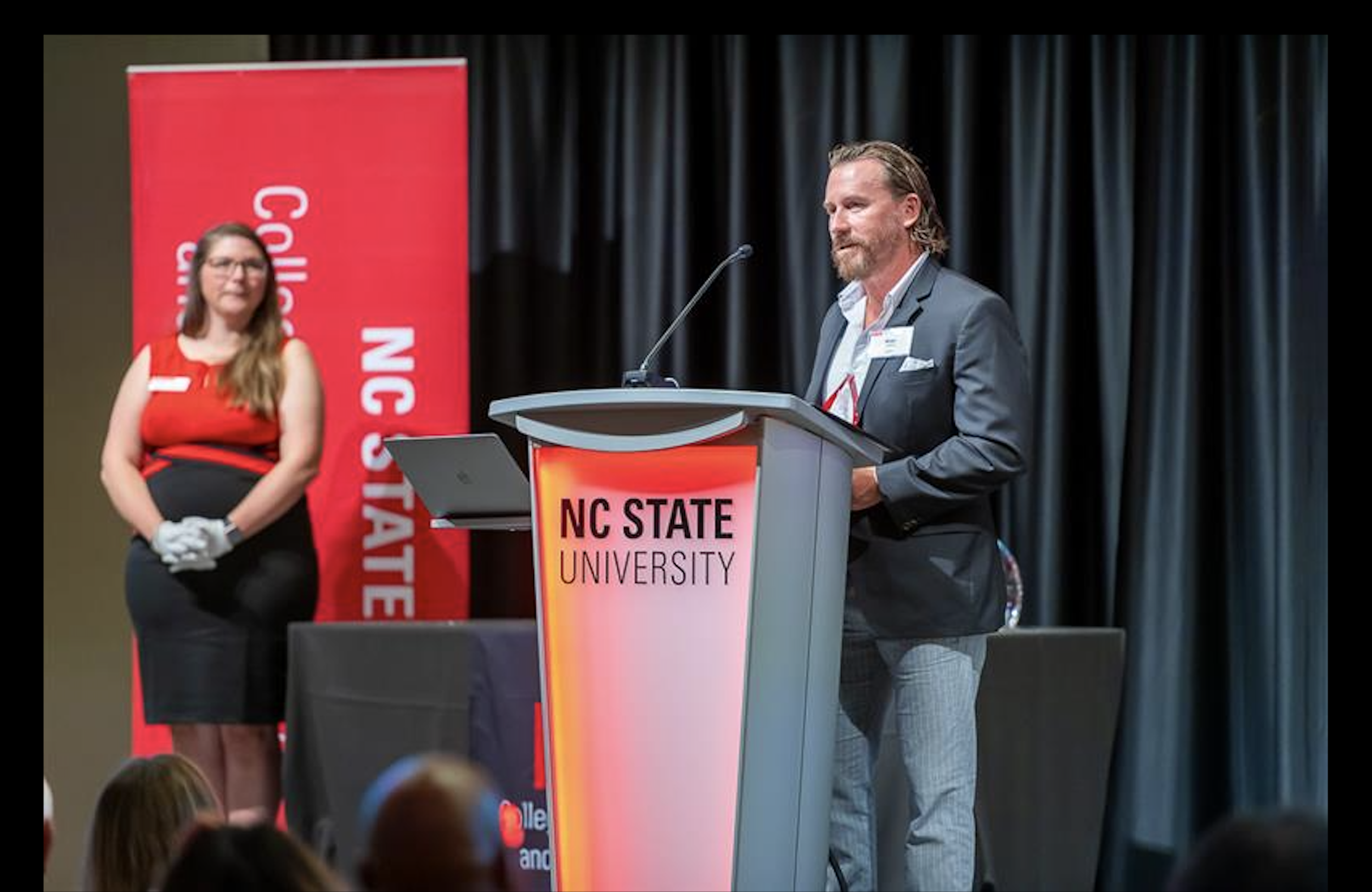Yardnique CEO & Founder, Brian DuMont, speaking at his Alma Mater - NC State University.