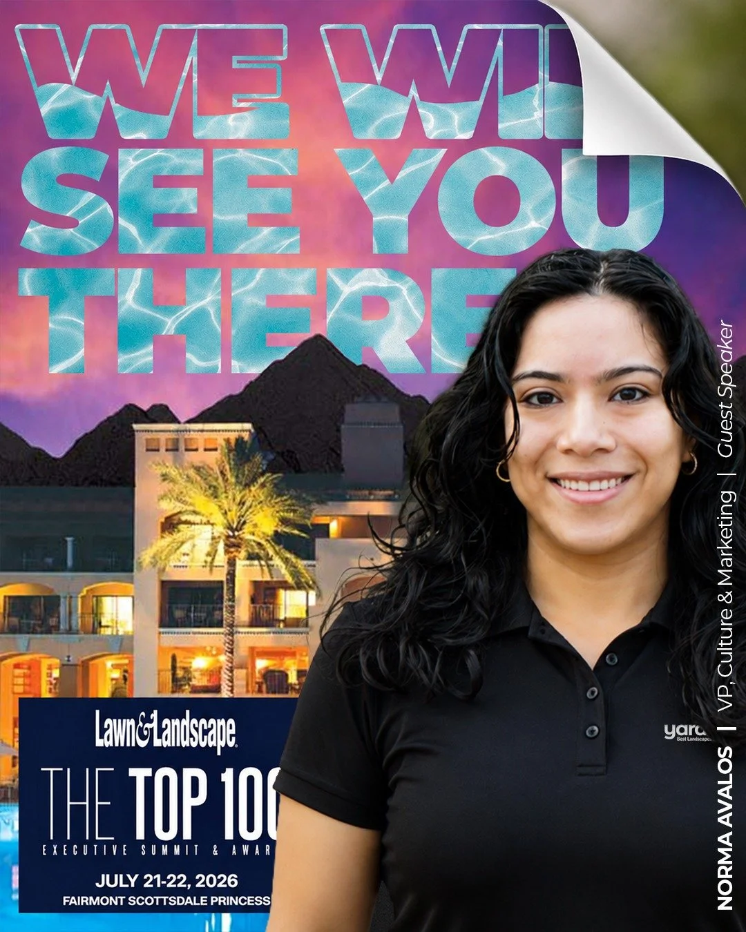 Come see us at the Lawn &amp; Landscape Top 100 Executive Summit and Awards tomorrow and Wednesday at the Fairmont Scottsdale Princess in Scottsdale, Arizona.

Our VP of Culture &amp; Marketing, Norma Avalos, will be speaking in the 'Stuck in the Mid