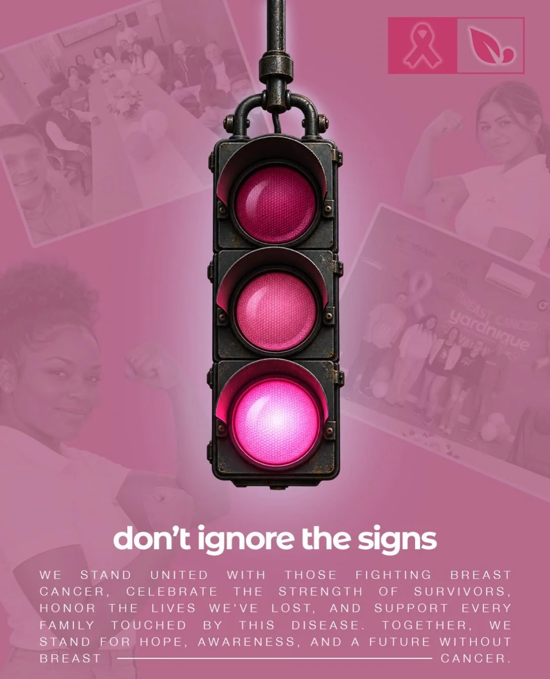 ‪Roughly 1 in 8 women will be diagnosed with breast cancer during their lifetime. But when detected early, before it spreads beyond the breast, the 5-year relative survival rate is greater than 99%.‬

‪We stand with those fighting breast cancer, cele