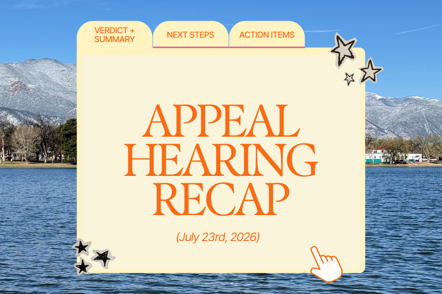 Appeal Hearing Recap