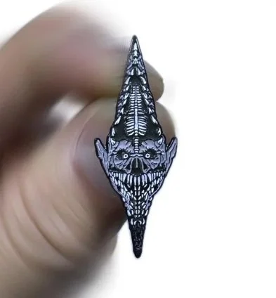 Monochrome Monster Enamel Pin