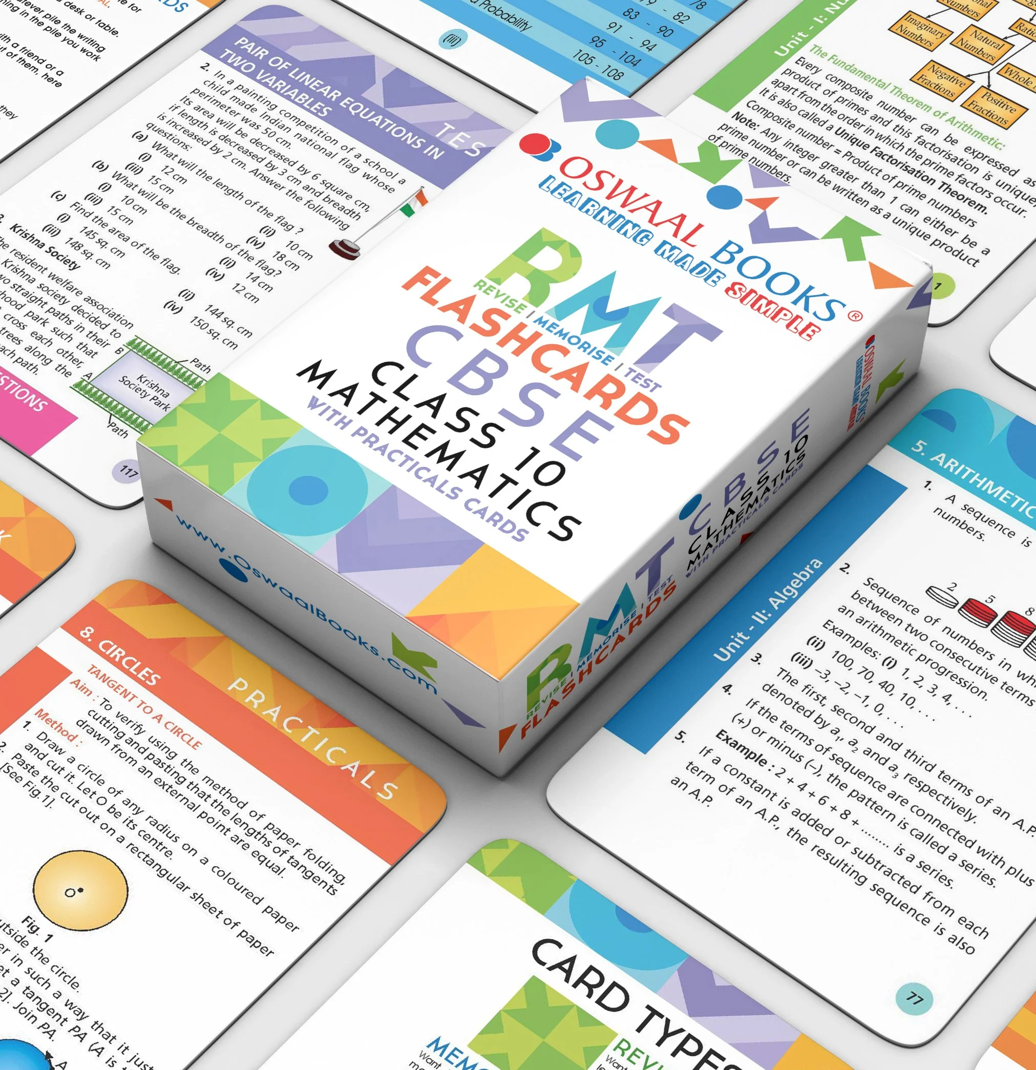 RMT Flashcards
Flashcards Design as a fun way to reinforce concepts and prep for exams for Oswaal Books 
& Learning Private Limited.