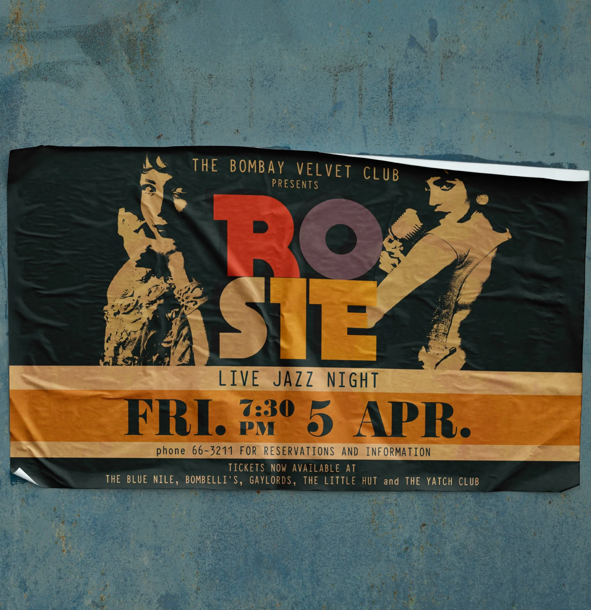 Music Concert Poster Design
FILM | Bombay Velvet
DIRECTOR | Anurag Kashyap
PRODUCTION DESIGN | Sonal Sawant
PRODUCTION HOUSE | Phantom Films 
& Fox Star Studios