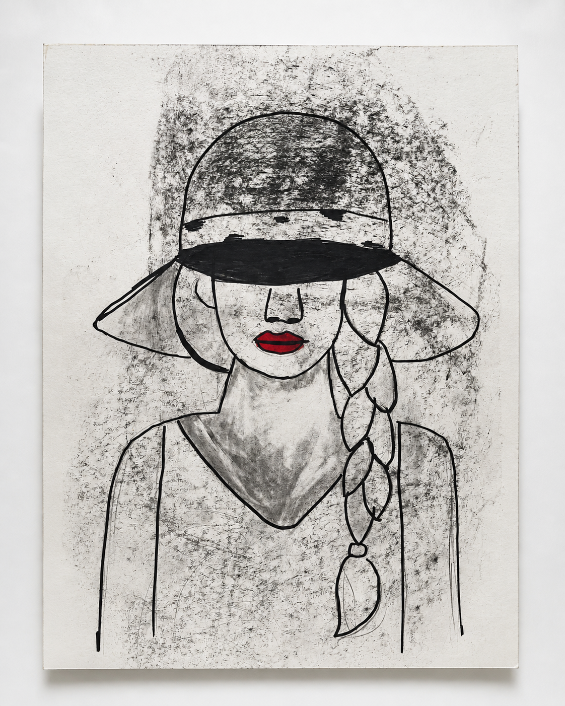 Minimalist portrait with red accent.png