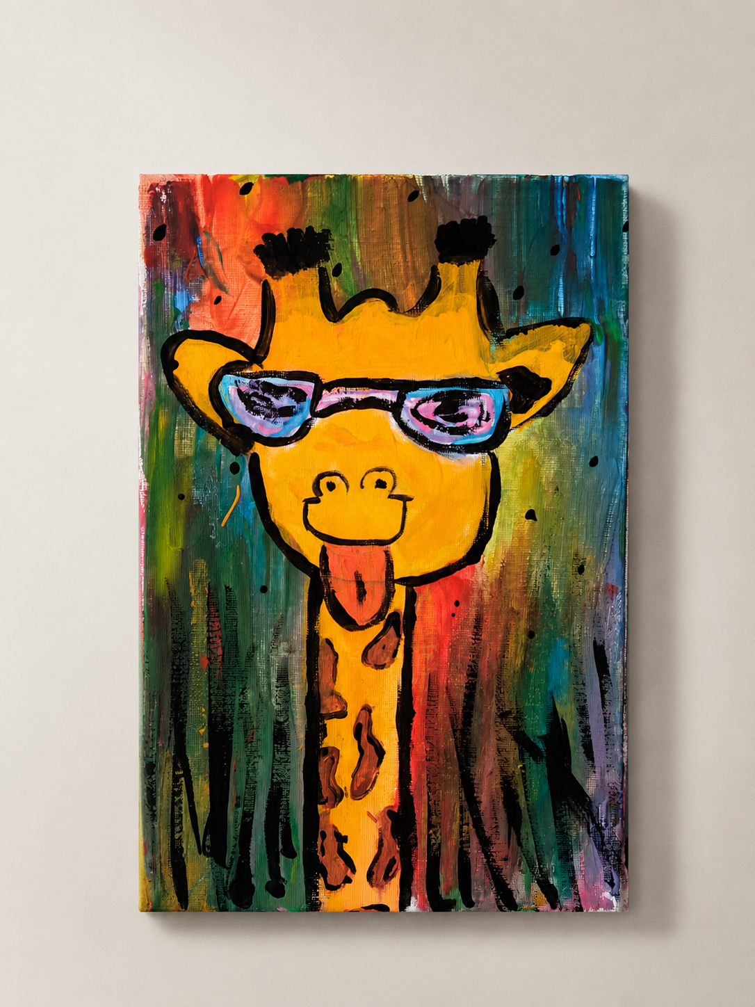 Whimsical giraffe in vibrant colors.png