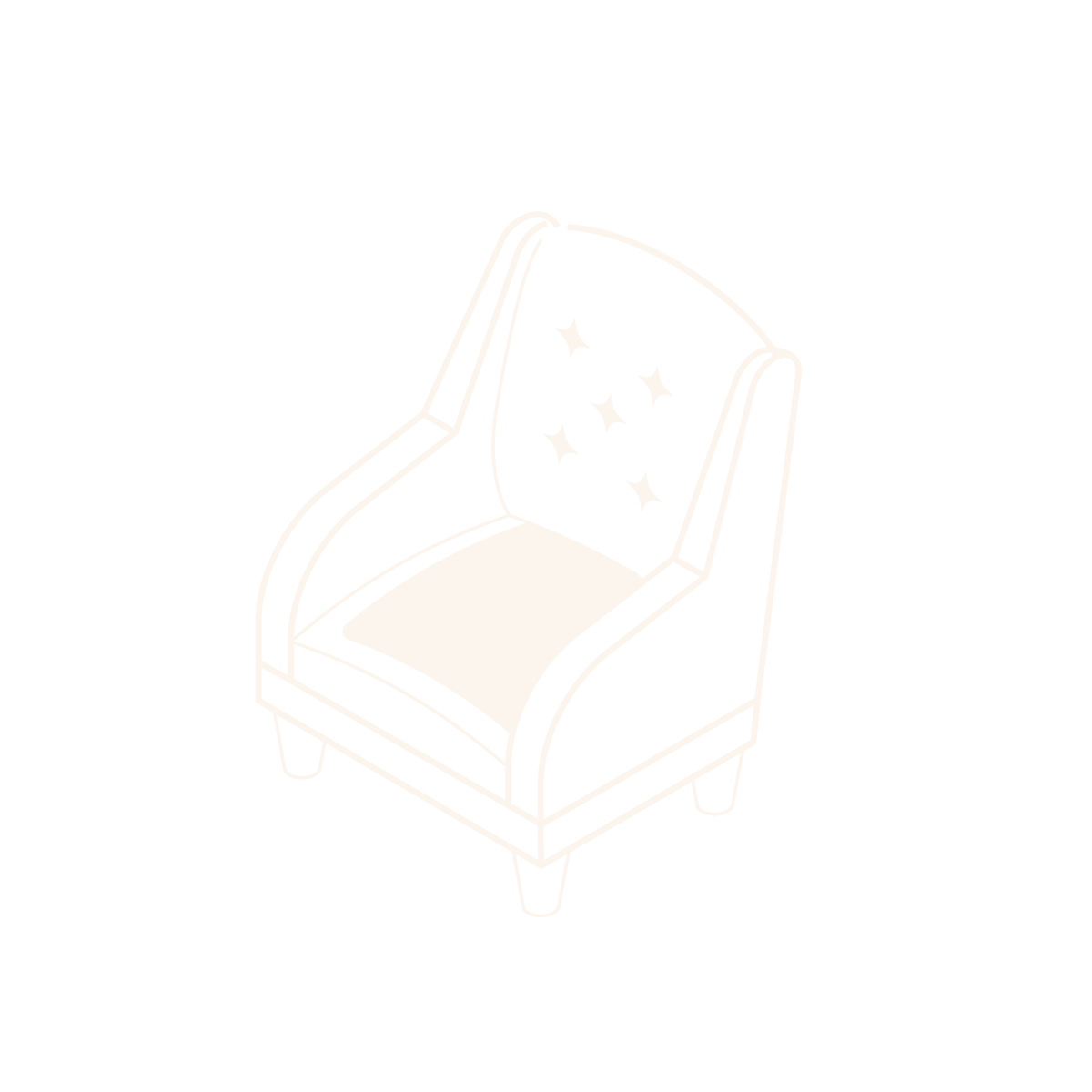 Isometric Drawing of a Chair