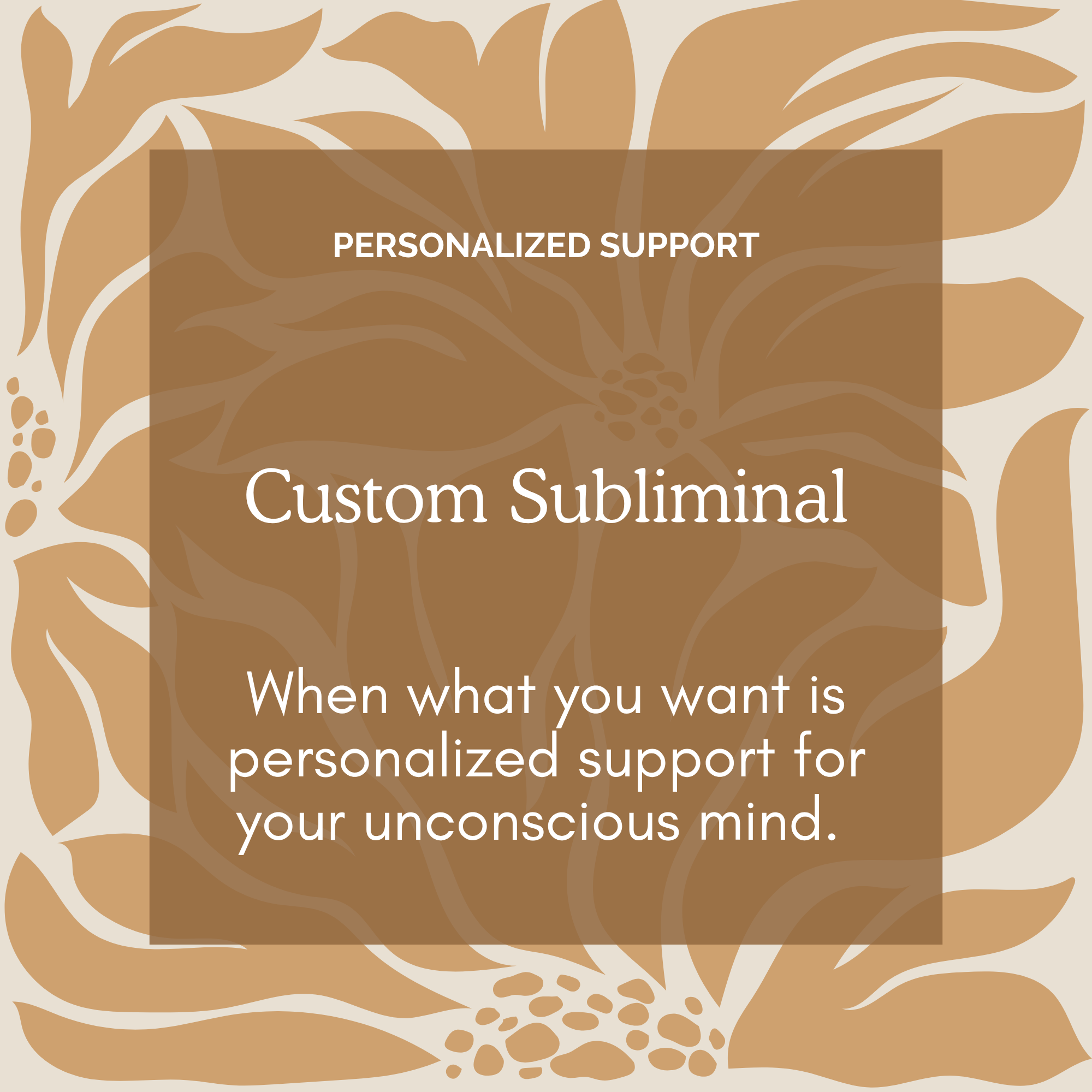 Custom Subliminal Recordings