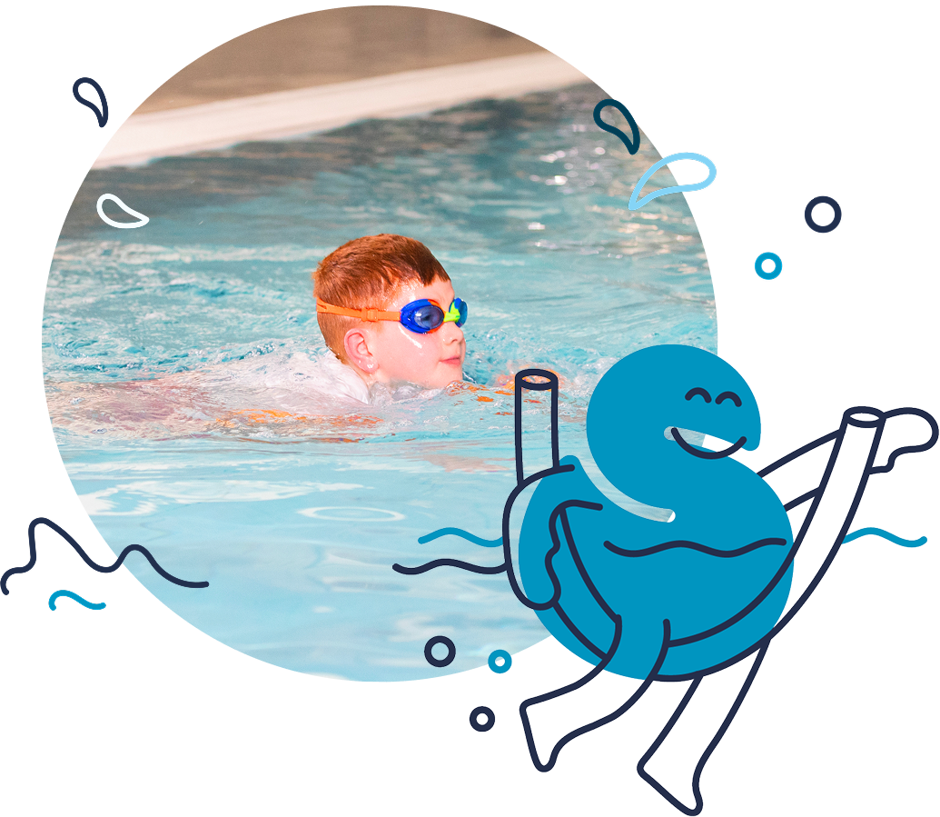 Kid swimming