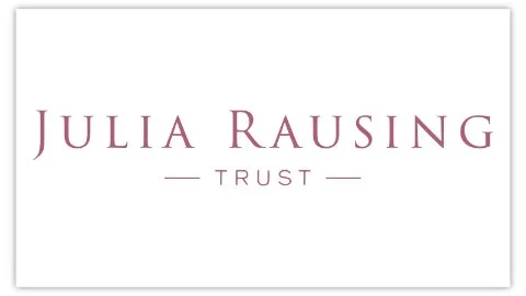 Logo for Julia Rausing Trust in pink text