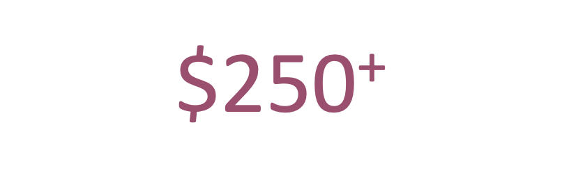Text that reads 'Legal Age 21+' and '$250+' indicating age restriction and a monetary amount.