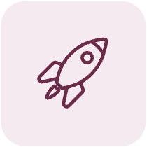 Illustration of a simple rocket ship.
