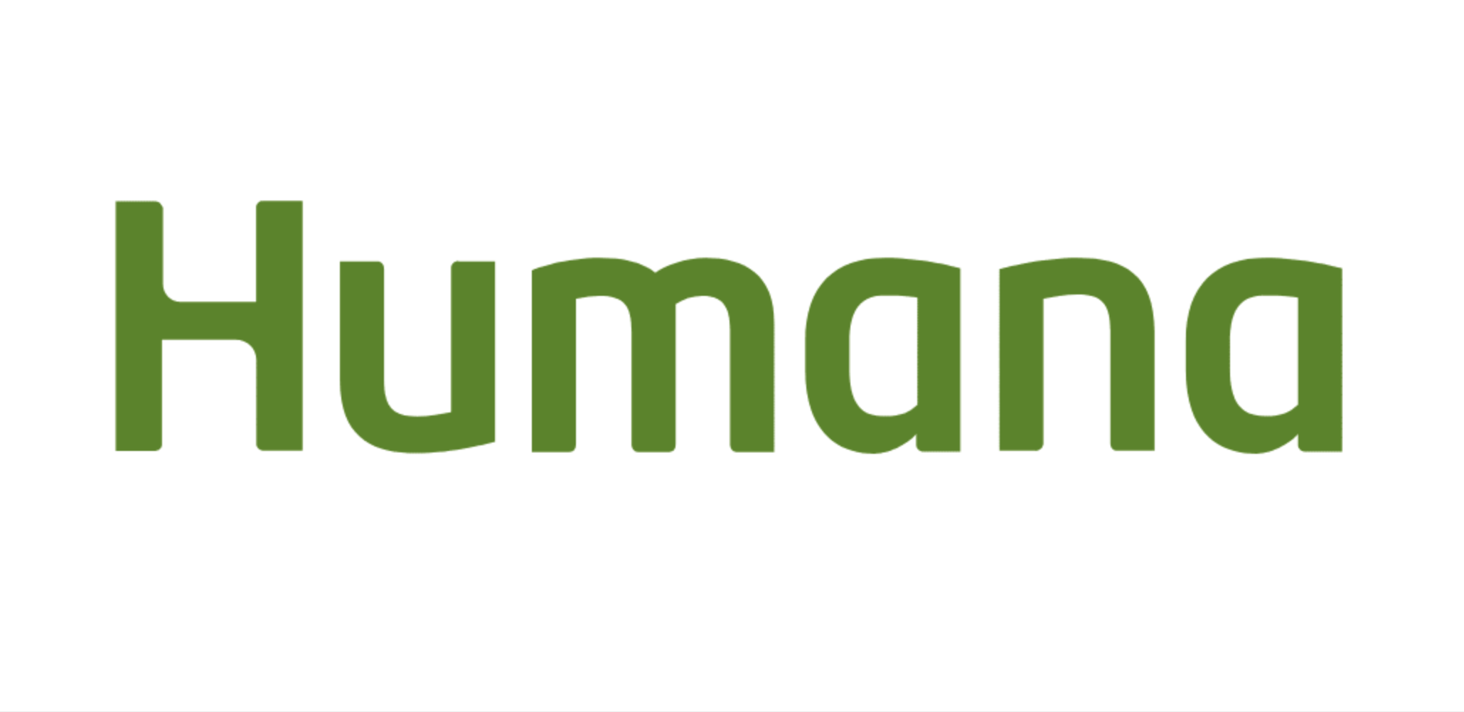 Green text spelling "humuna" on a white background.