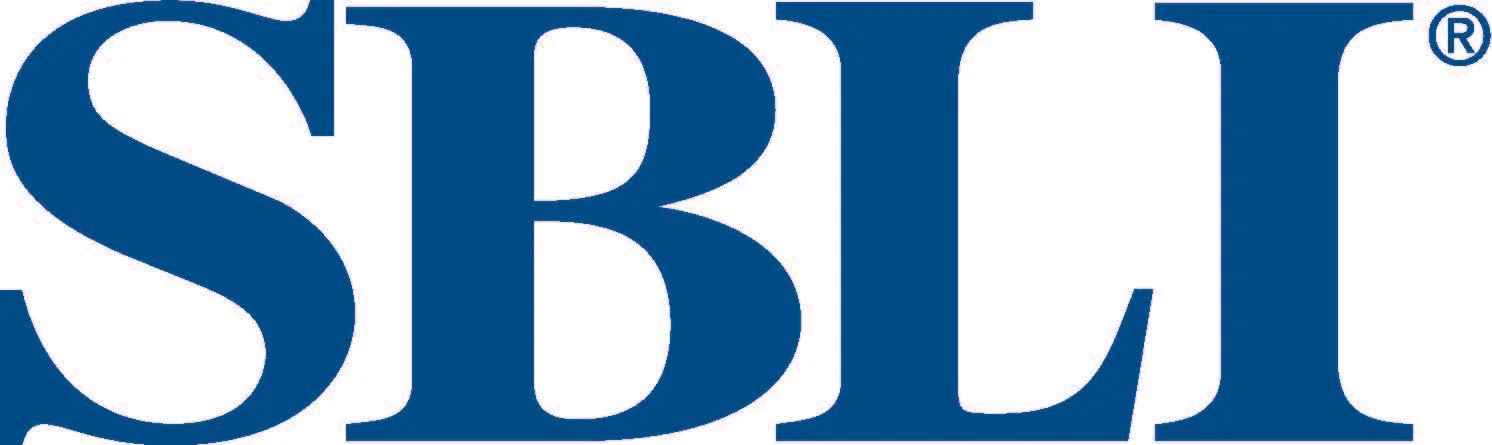 Close-up of the blue and white logo of SBC, with large capital letters and a registered trademark symbol.