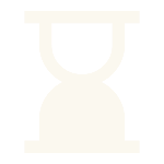 White hourglass icon.
