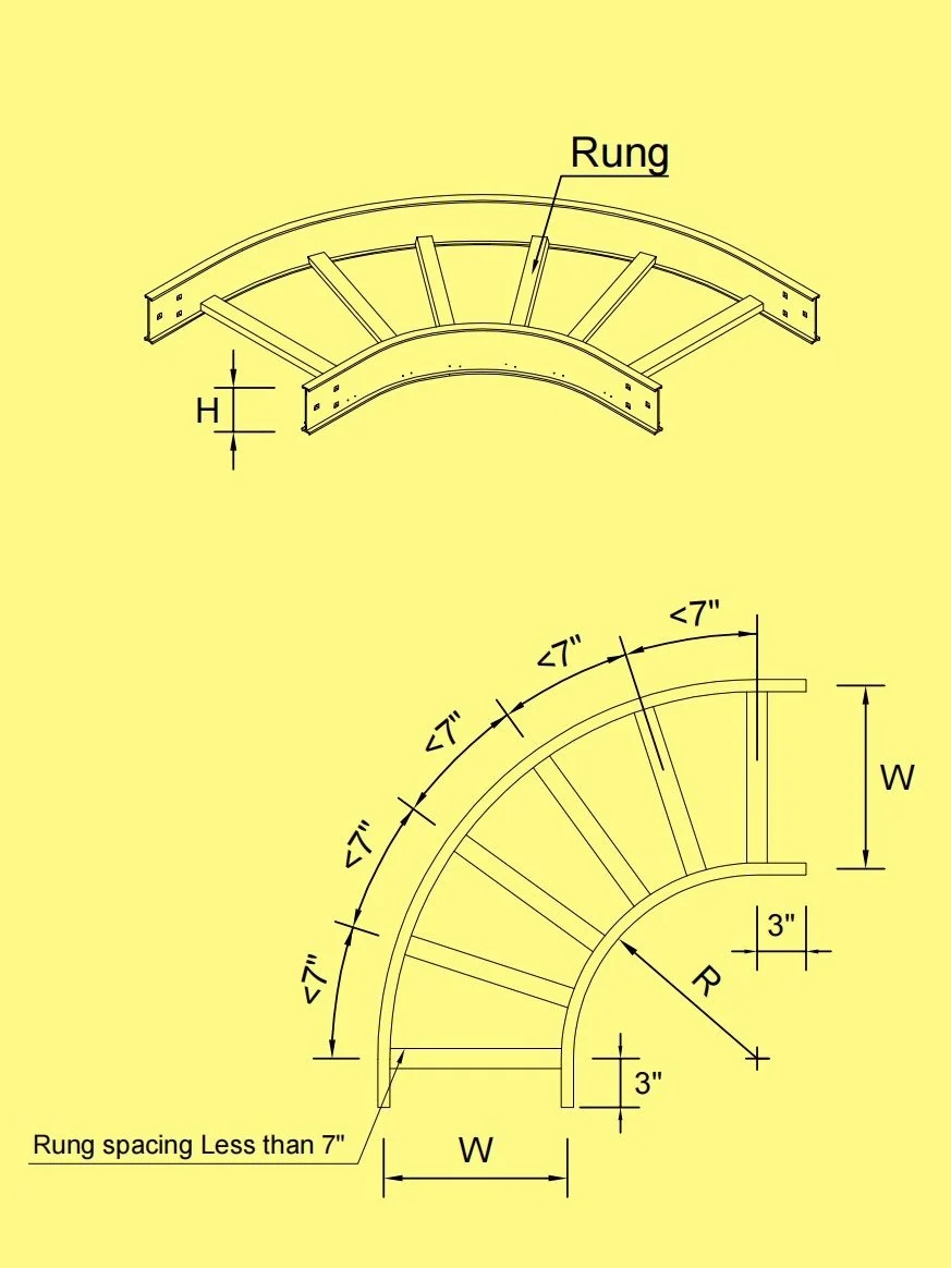 Ladder Type - Horizontal 90° Elbow
