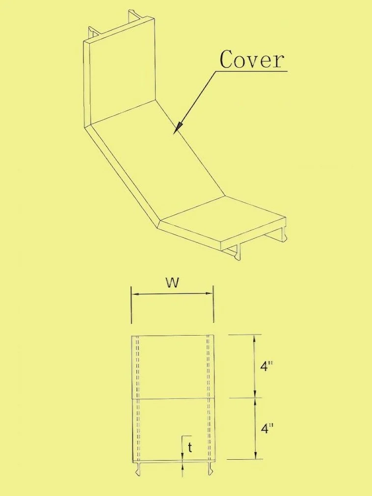 Duct - Vertical Inside 90° Elbow Cover