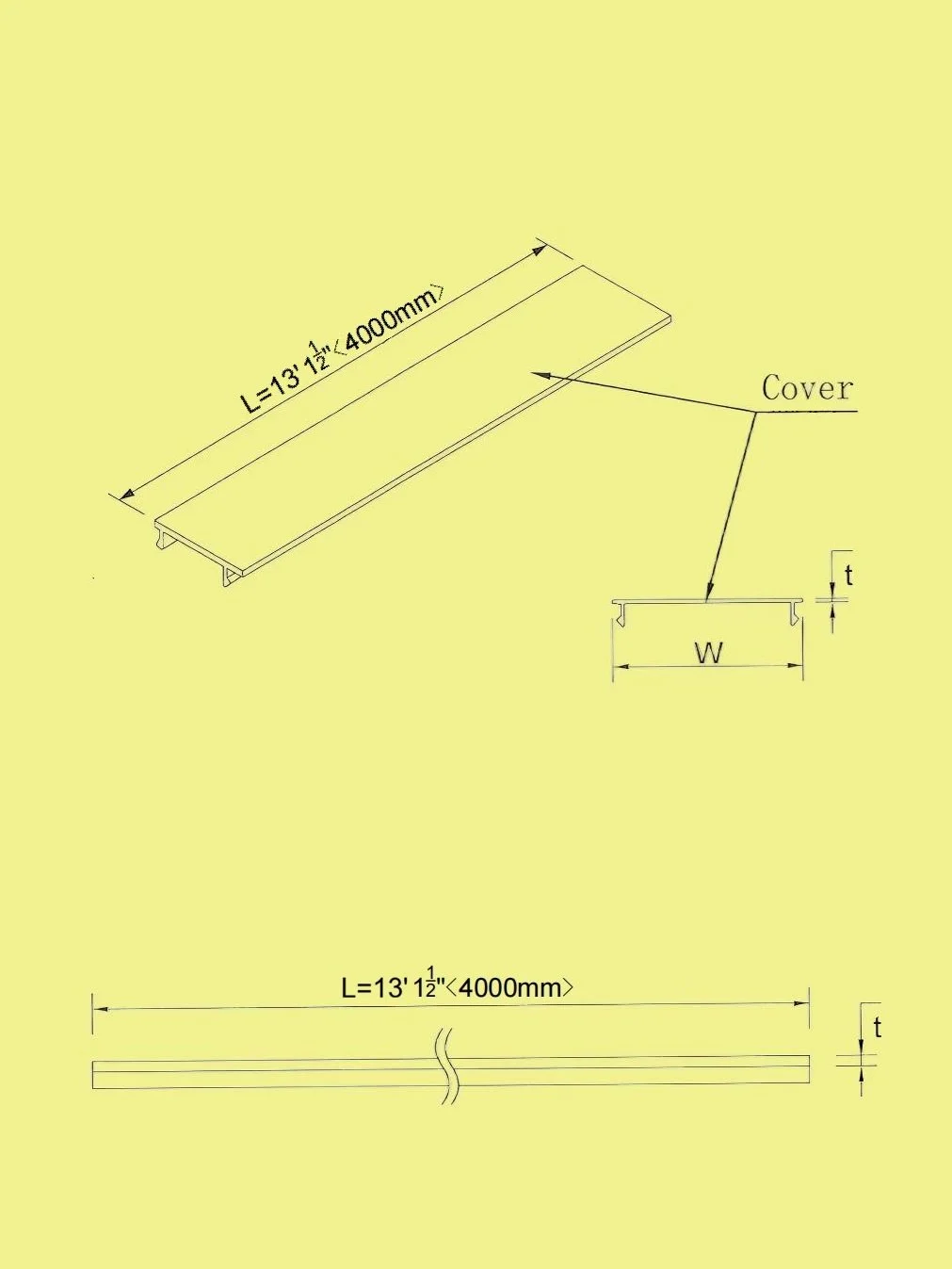Duct - Straight Cover