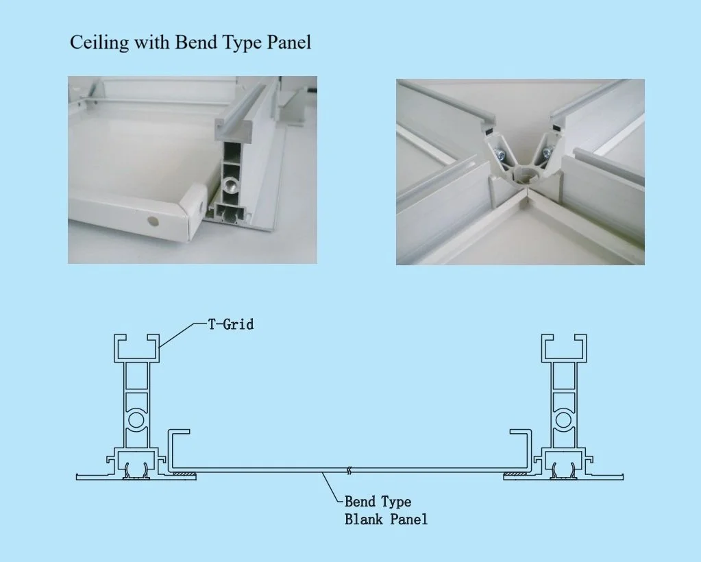 Ceiling Assembly - with Bend Type Panel