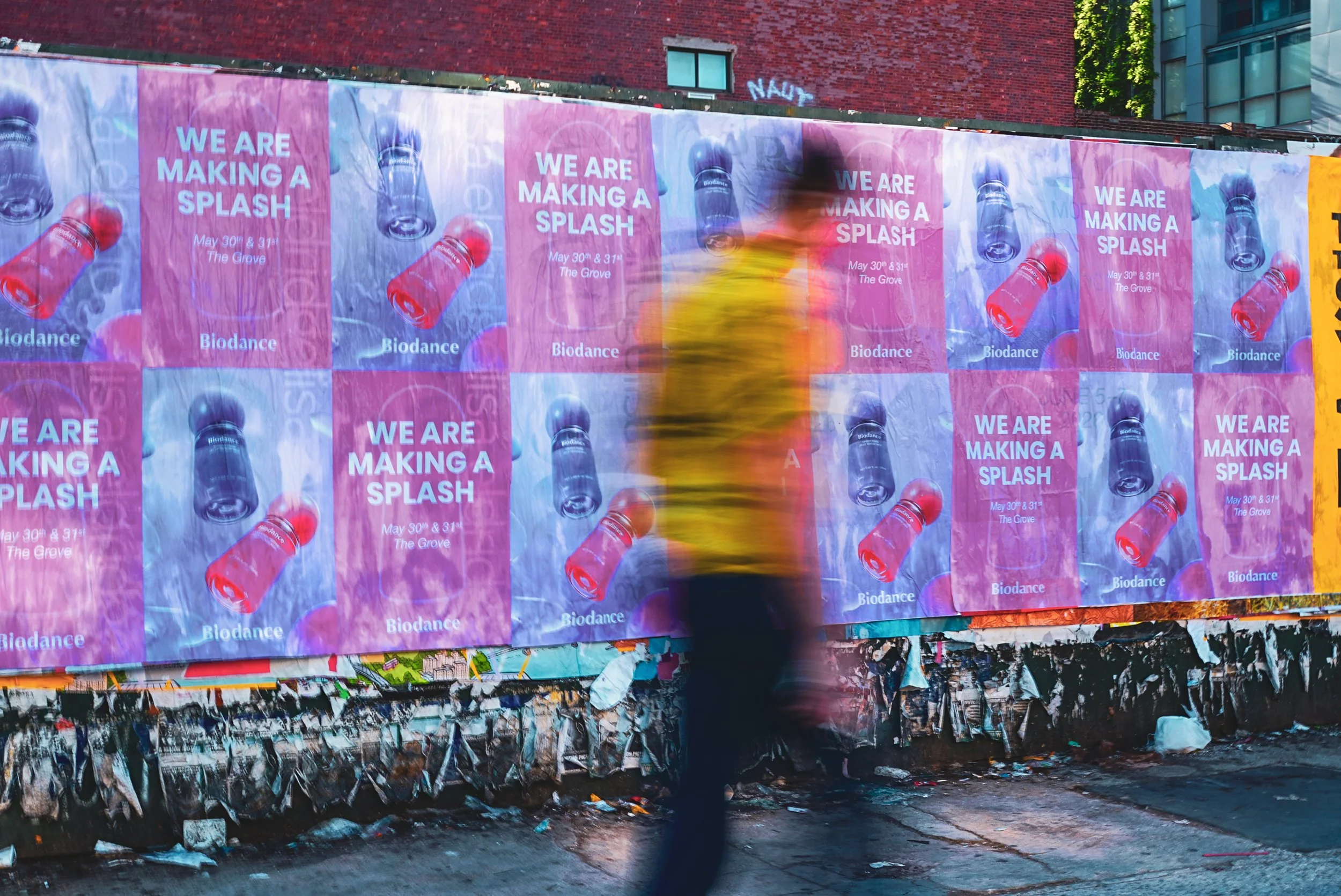 24x36 Wheatpaste Posters In Lower East Side, Manhattan.