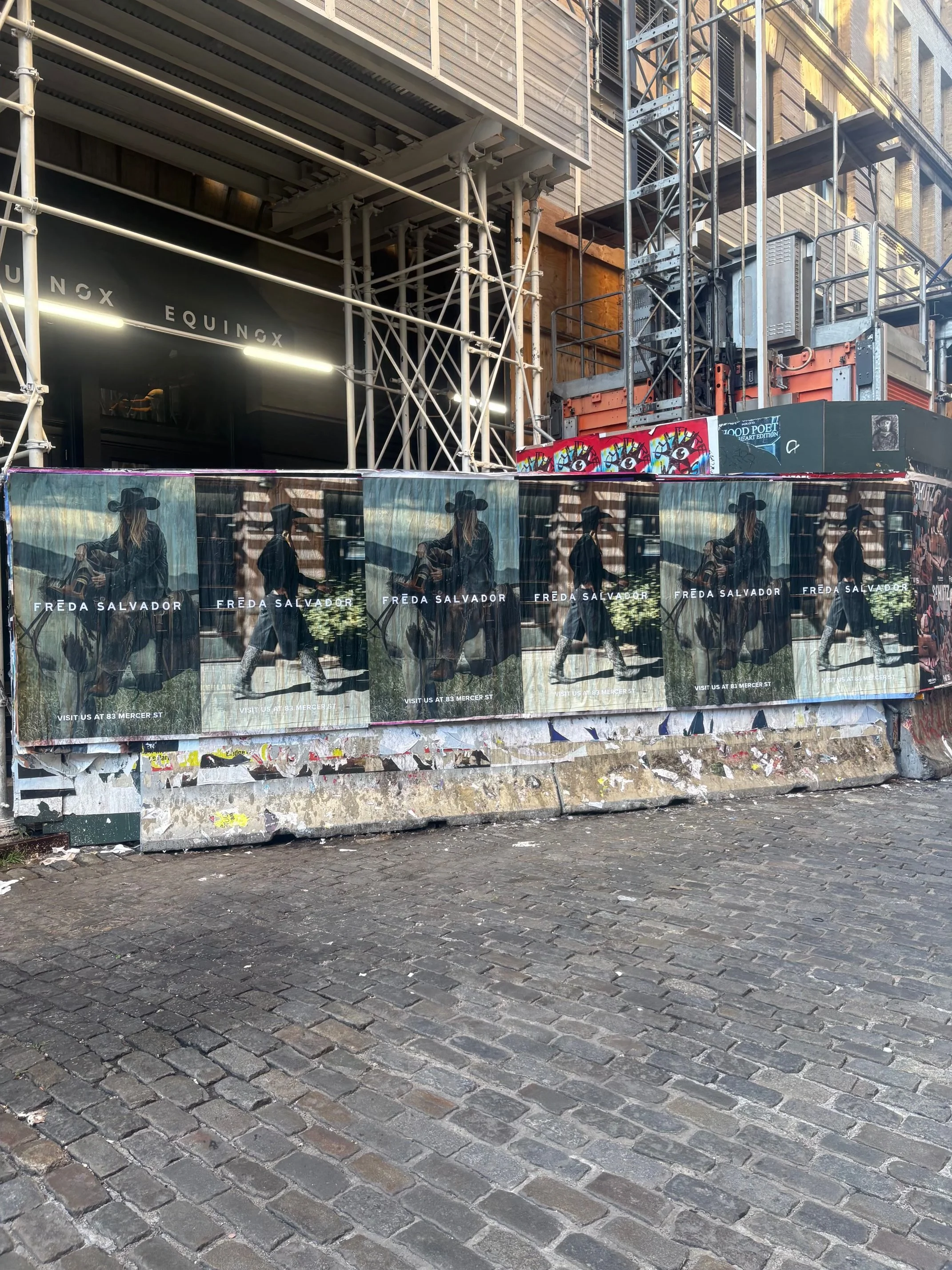 Hightraffic Wheatpasting in New York City
