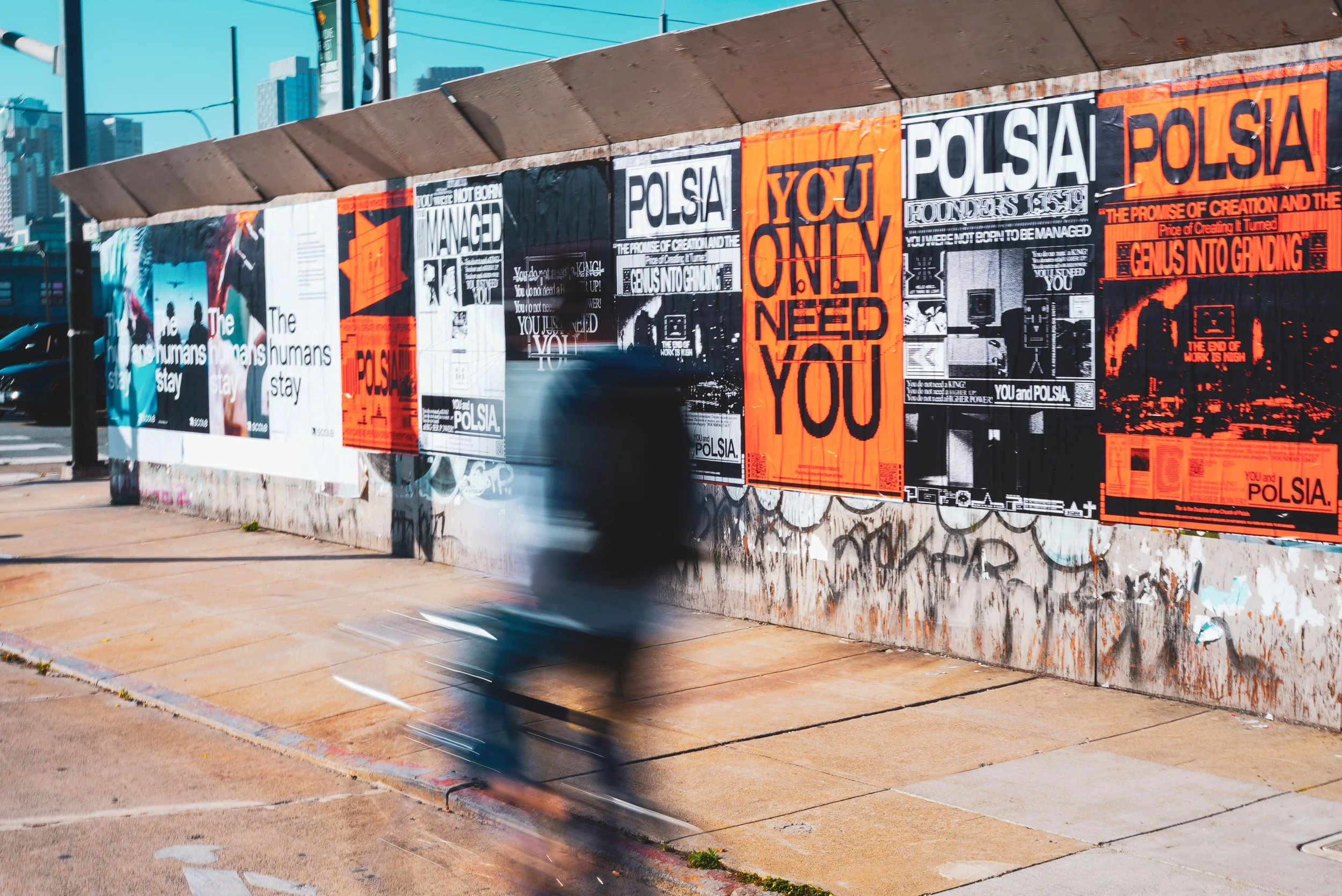 48x72 Wheatpaste Posters In San Francisco.