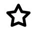 Black star outline on a white background