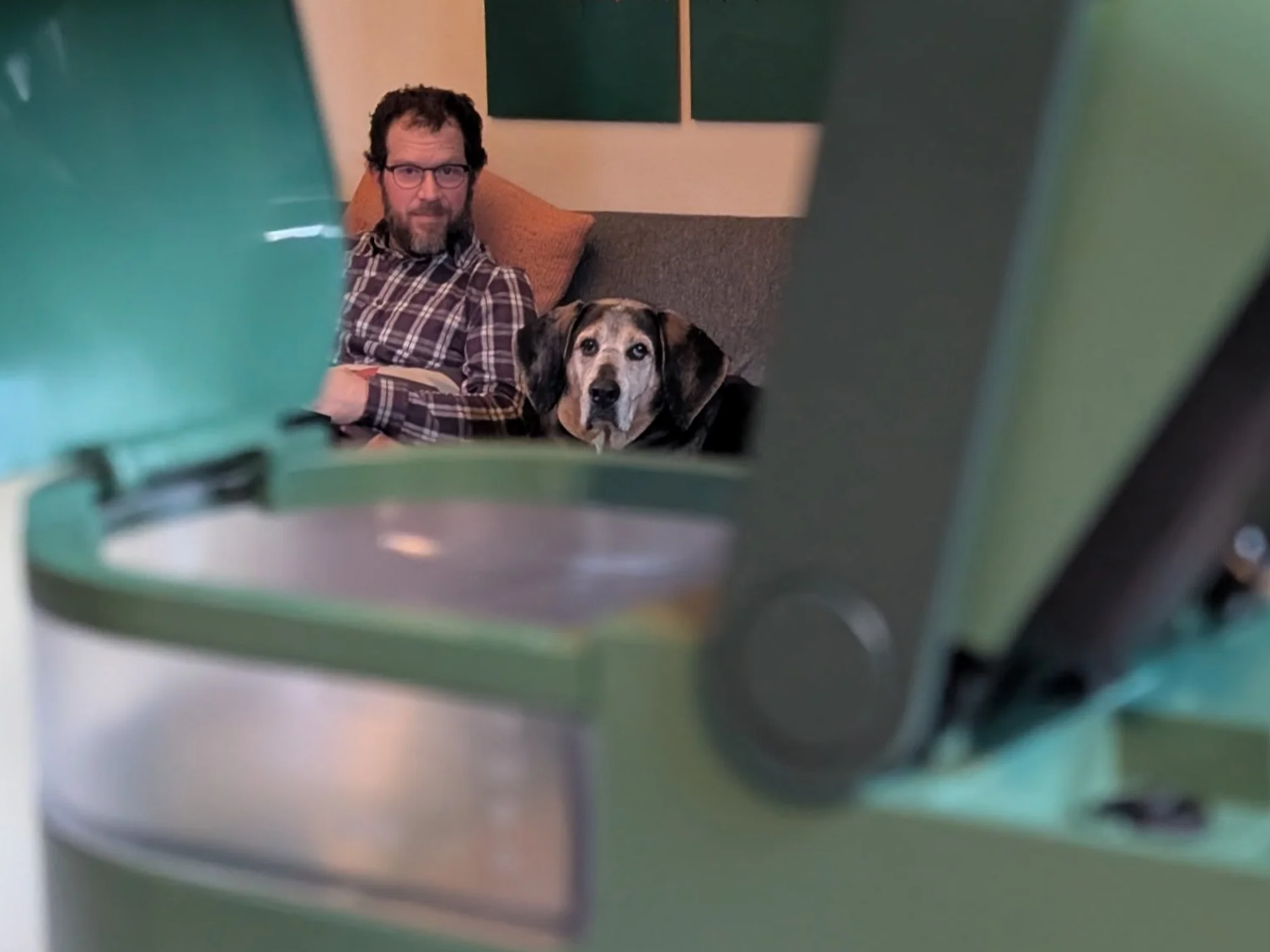Gus and I sometimes feel someone is watching us.