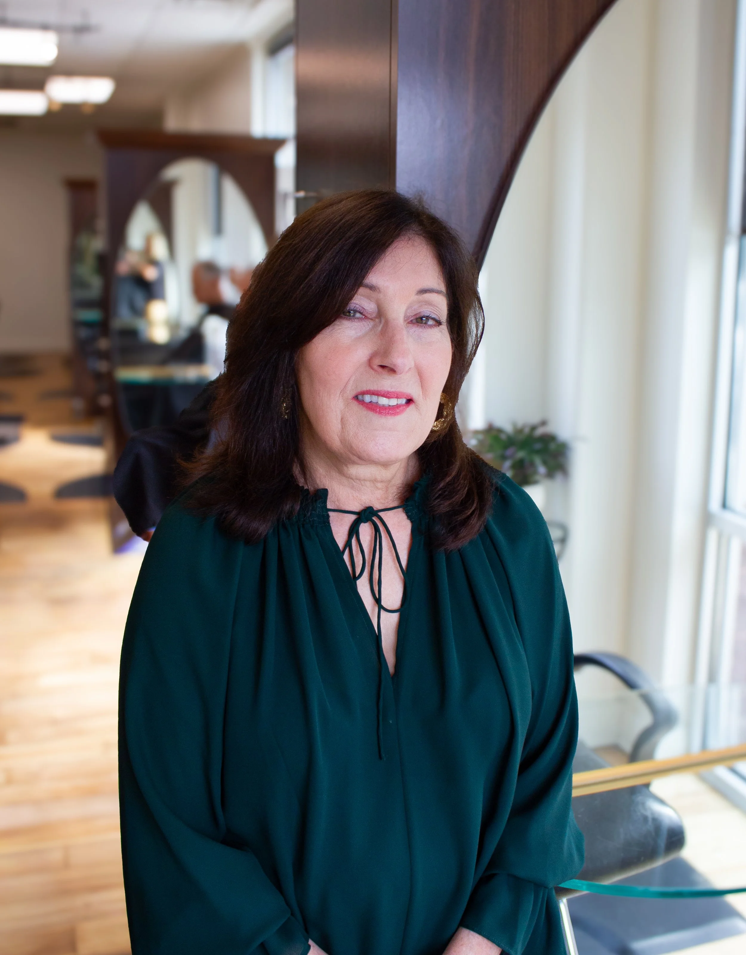 Abbe, hair stylist at Prestige Salon in Wayne, PA.