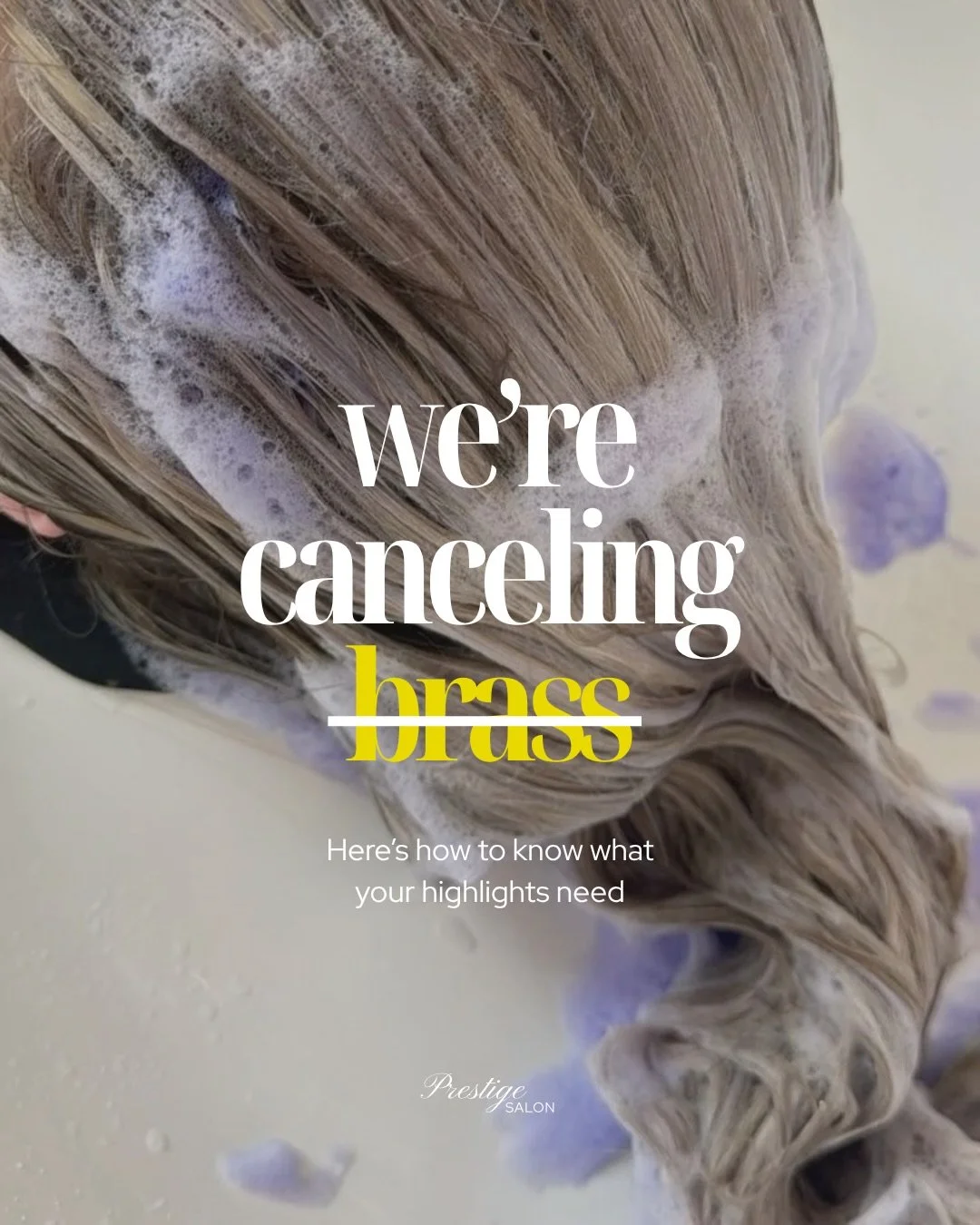 Brassiness? We&rsquo;re canceling it❌

From purple to blue shampoos, we have a variety of options in the salon to help keep your highlights looking bright between appointments. Ask your stylist which one is right for you!

X is for &ldquo;X-ing brass