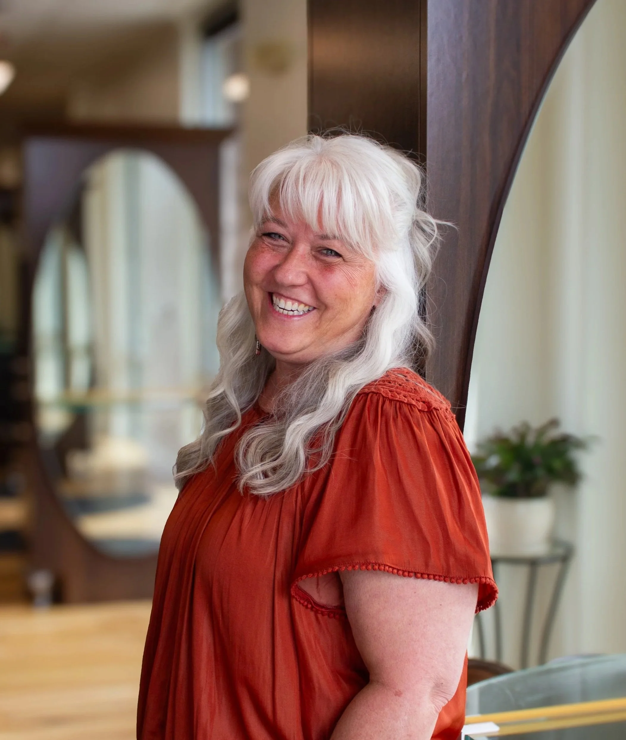 Christie, hair stylist at Prestige Salon in Wayne, PA.