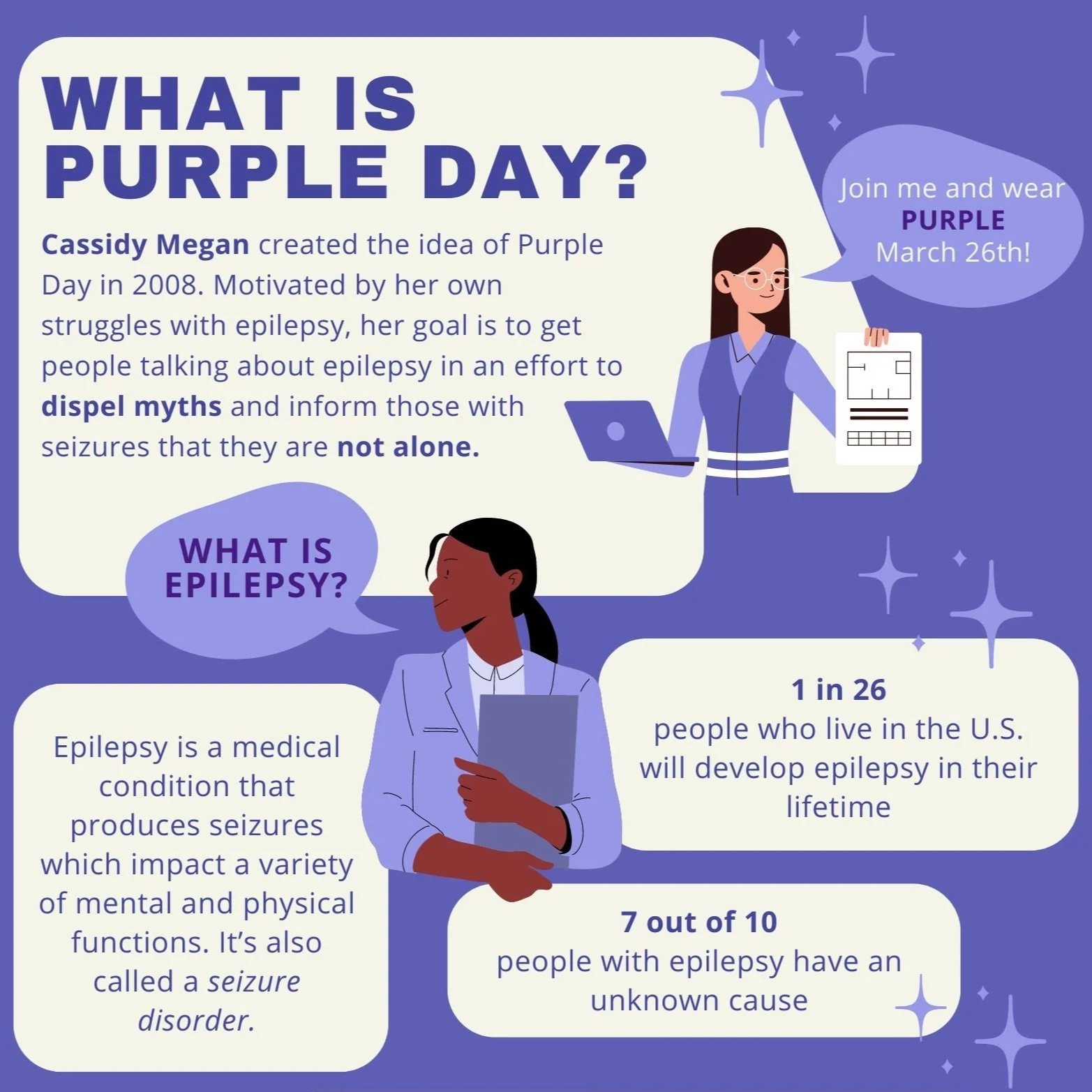 Epilepsy awareness infographic series