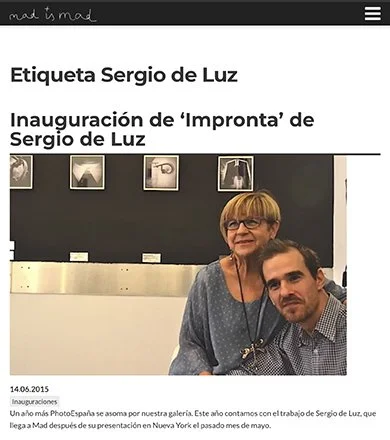 Opening of Impronta in Photo España, Madrid. Sergio de Luz. PHE. Mad is Mad gallery.