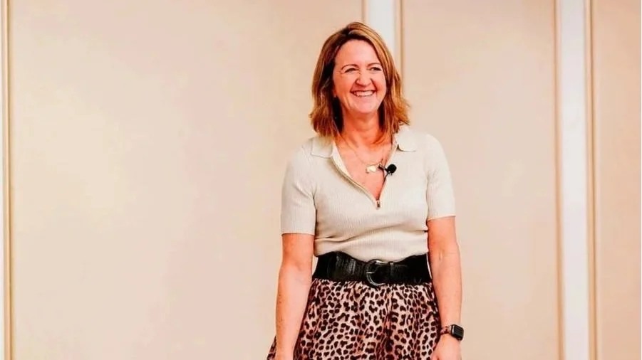 Sarah Croot speaking at a conference