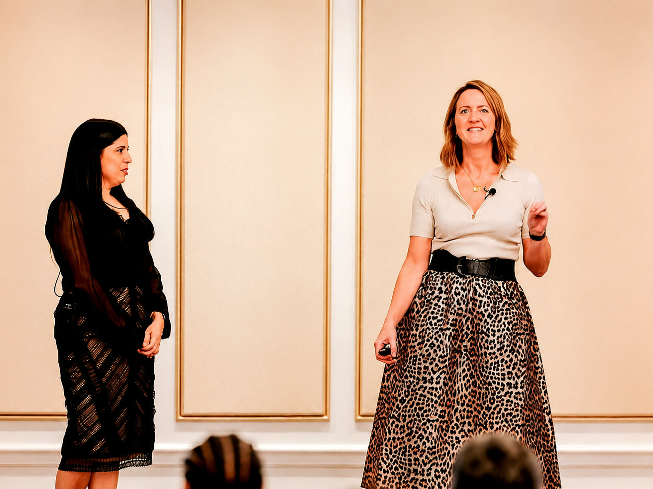 Sarah Croot speaking at a conference
