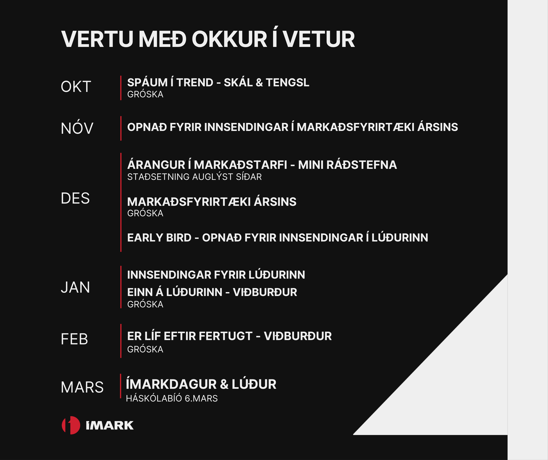 Vertu með ÍMARK í vetur