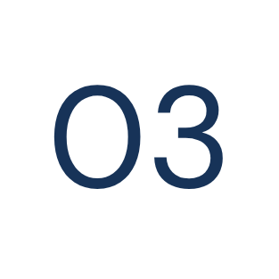 Number three in dark blue font.