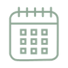 Calendar icon with grid of days