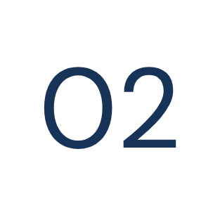 Number two in large dark blue font.
