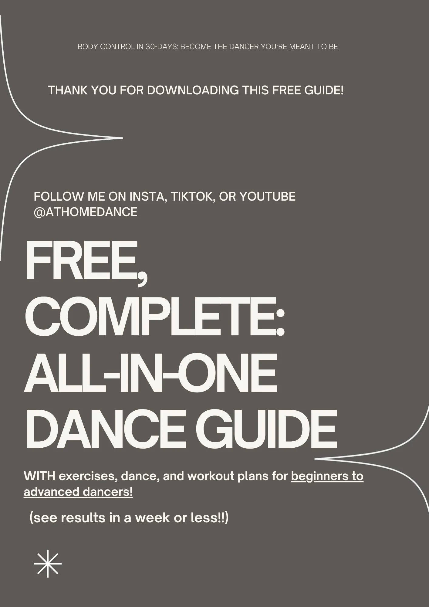 FREE COMPLETE ALL-IN-ONE DANCE GUIDE with Exercises