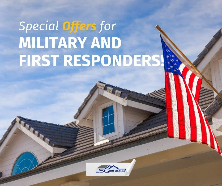 Special Offers for Military and First Responders!

At Elite Seamless Gutters, we honor your service with exclusive discounts on our top-tier gutter systems.

📲 Call us today for a FREE quote and learn about our special offers! (318) 709-4447